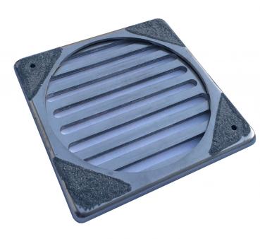 Sanierungsrost mit Rahmen Edelstahl gebürstet